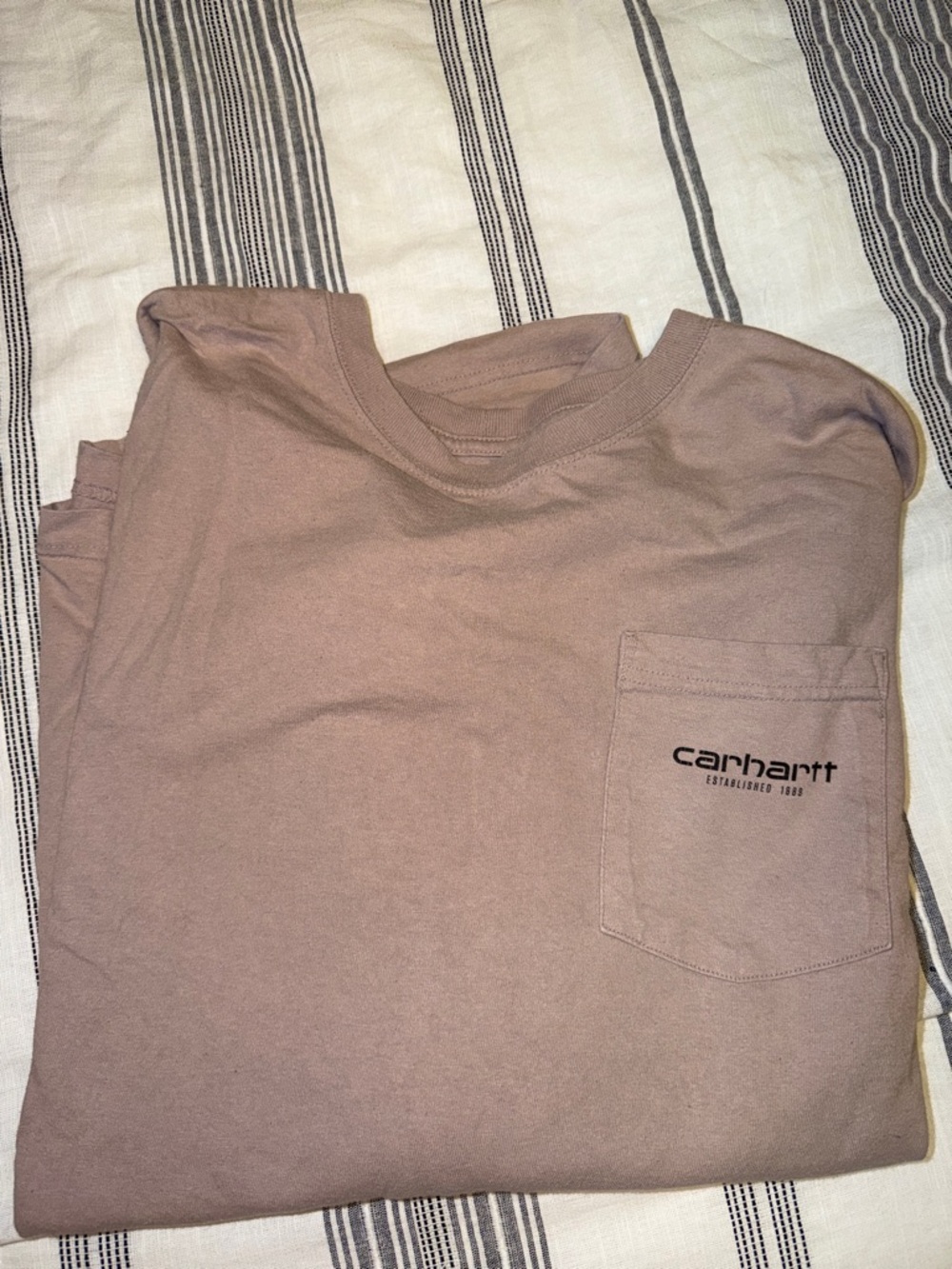 Carhartt Short-Sleeve Pocket Tee in Taupe Brown